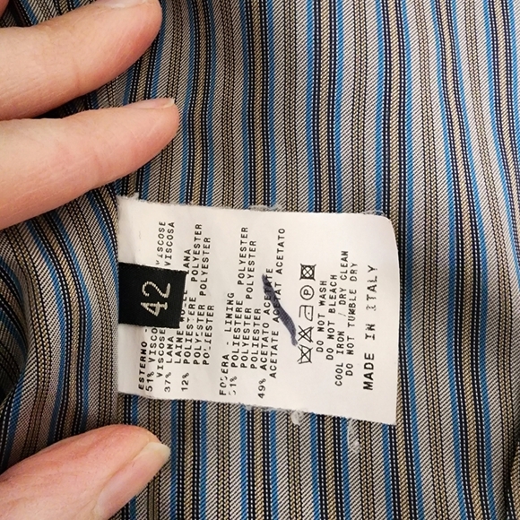 Etro Grey Rose Textured Lurex Jacquard Single-Breasted Jacket - Picture 4 of 6